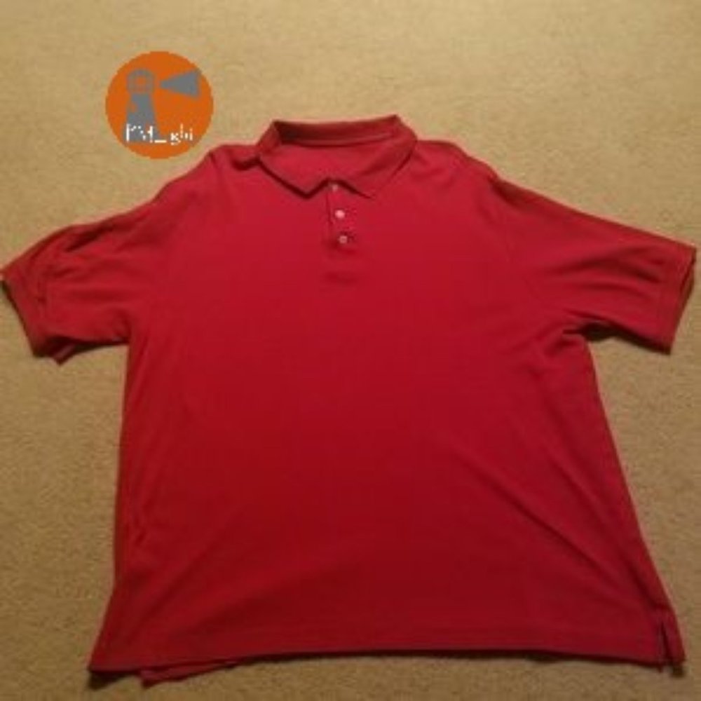Lands' End Polo Red XL Short Sleeve